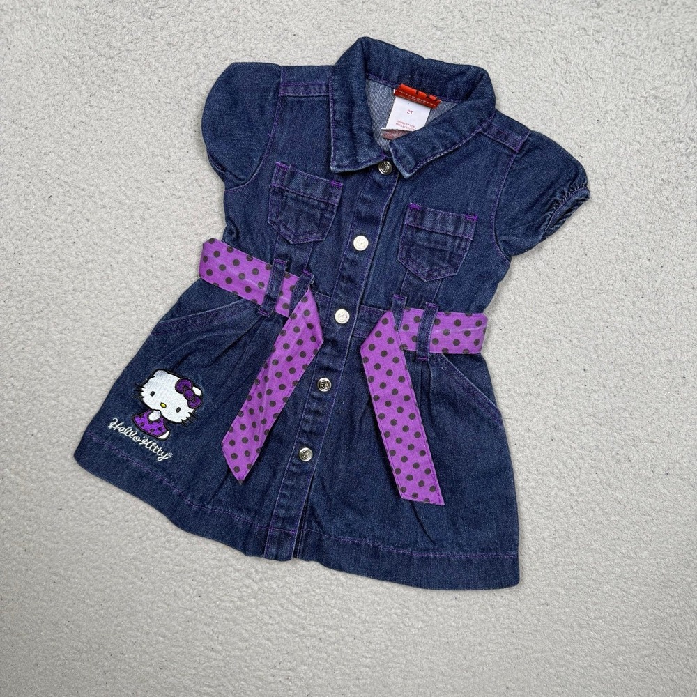 Girls Hello Kitty Denim Dress‎